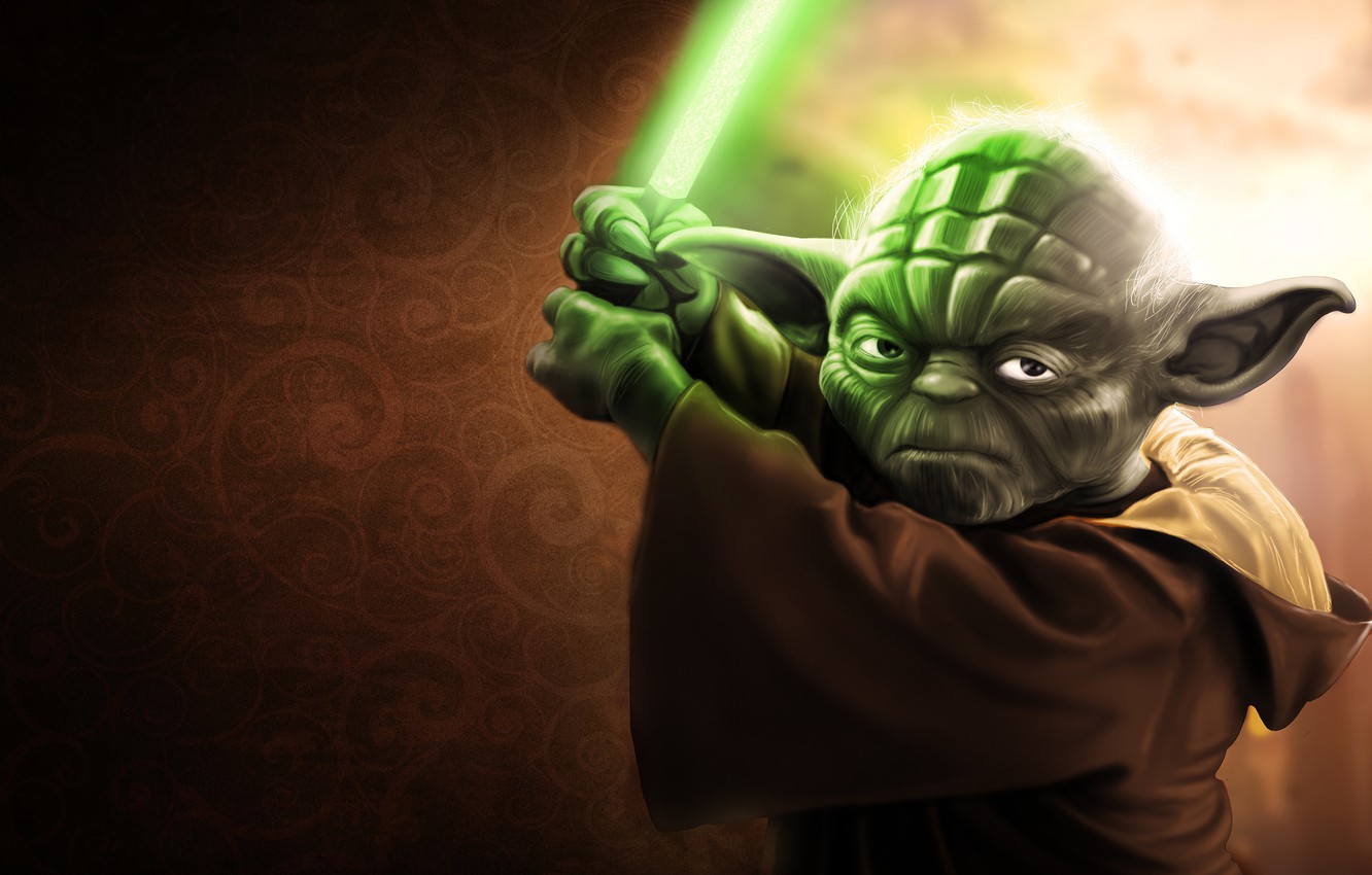 Photo Wallpaper Star Wars, Star Wars, Iodine, Yoda - Star Wars Jedi Yoda - HD Wallpaper 