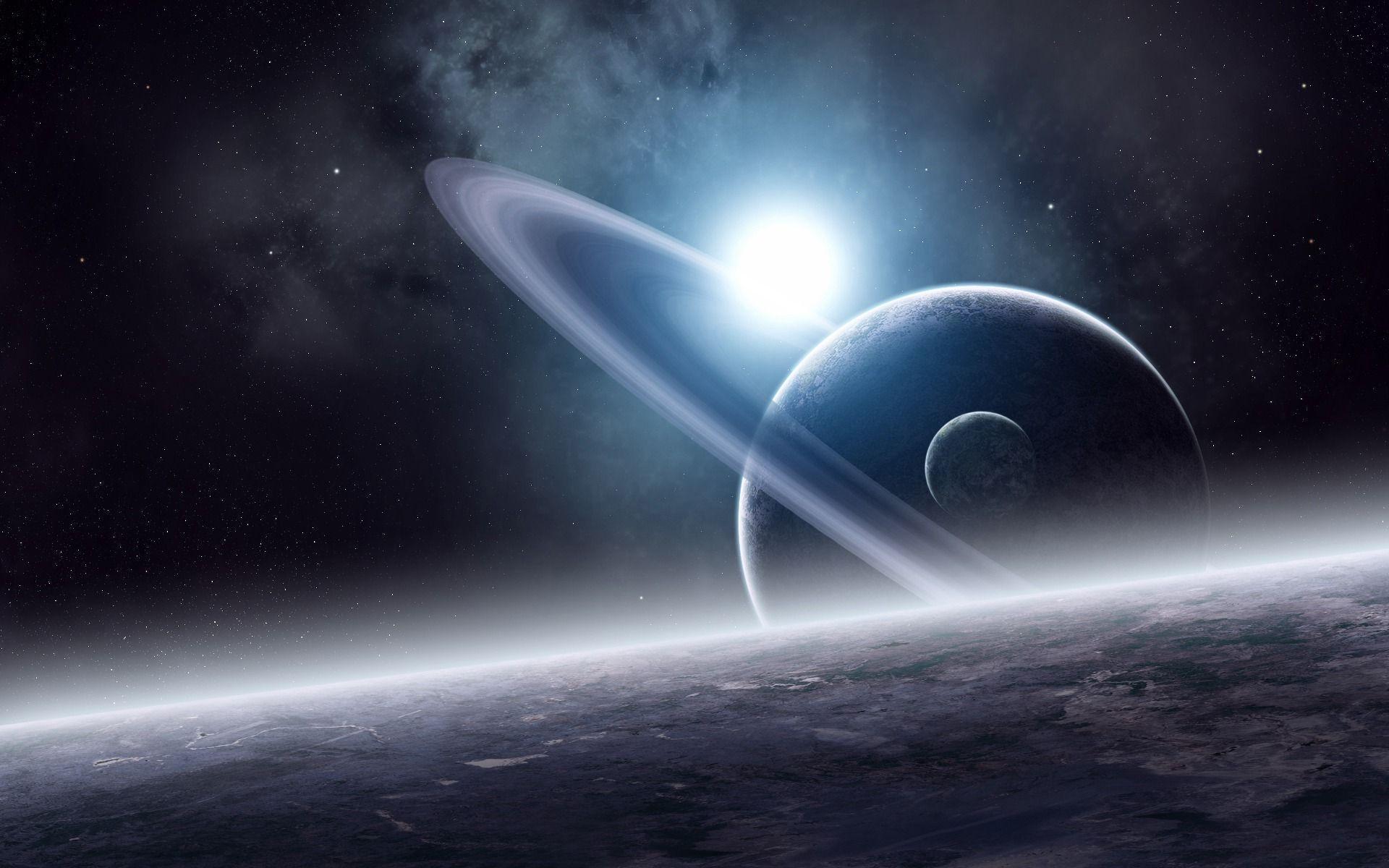 Amazing Saturn Wallpaper - Space Pictures With Planets And Stars - HD Wallpaper 