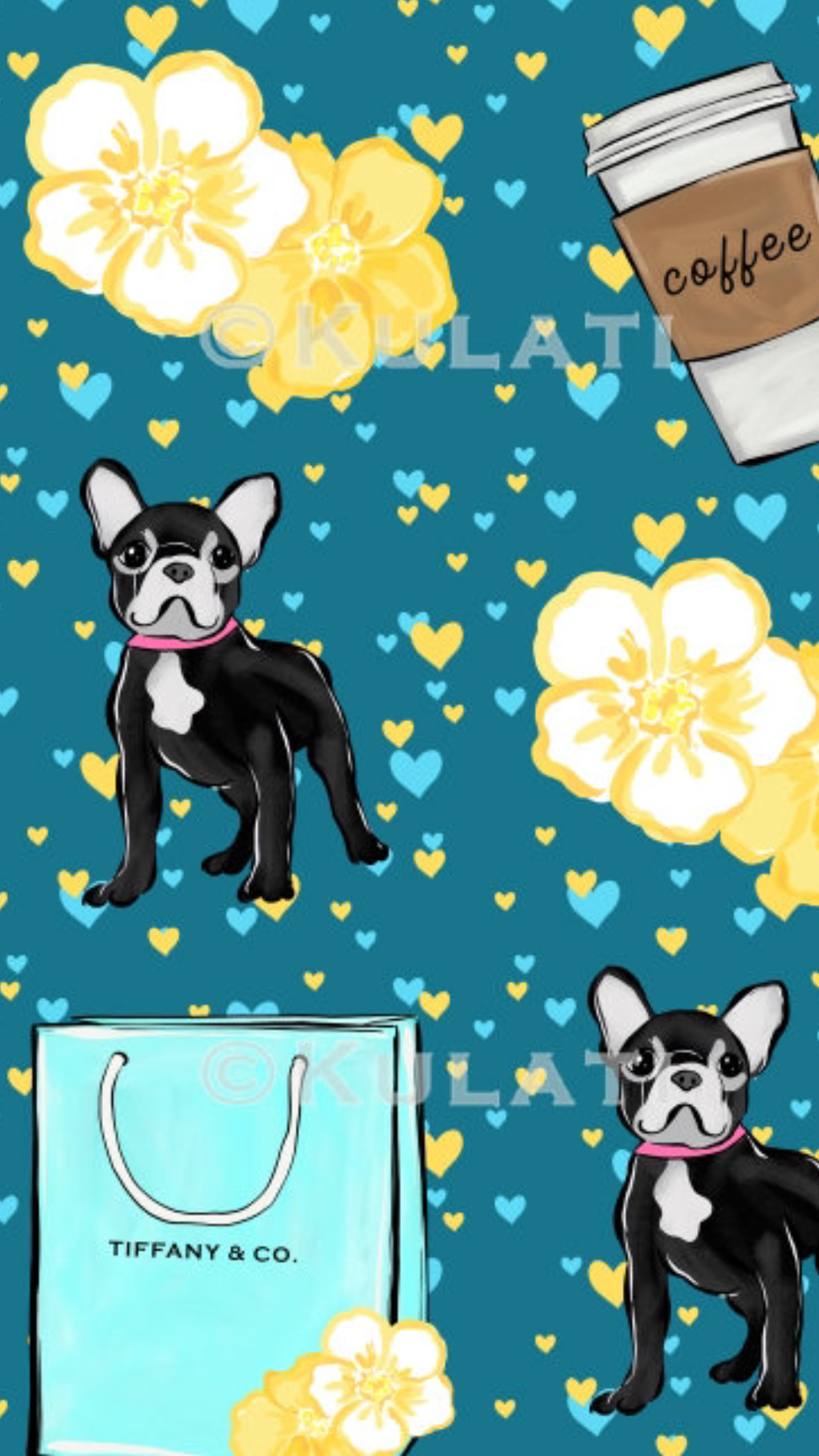 Find This Pin And More On Tiffany & Co Wallpaper By - French Bulldog - HD Wallpaper 