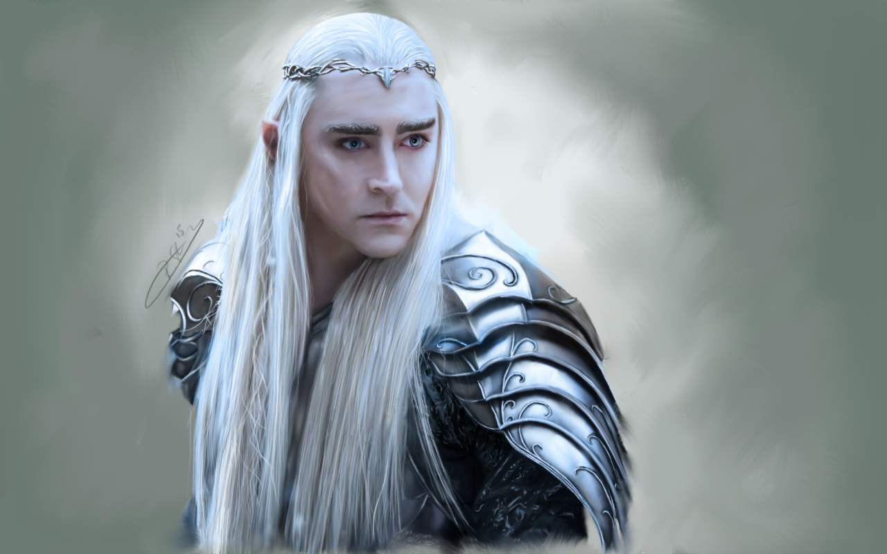 Fan Art, Hobbit, And Thranduil Image - Girl - HD Wallpaper 