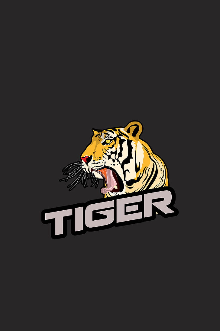 Tiger Graphic Wallpaper Phone - HD Wallpaper 