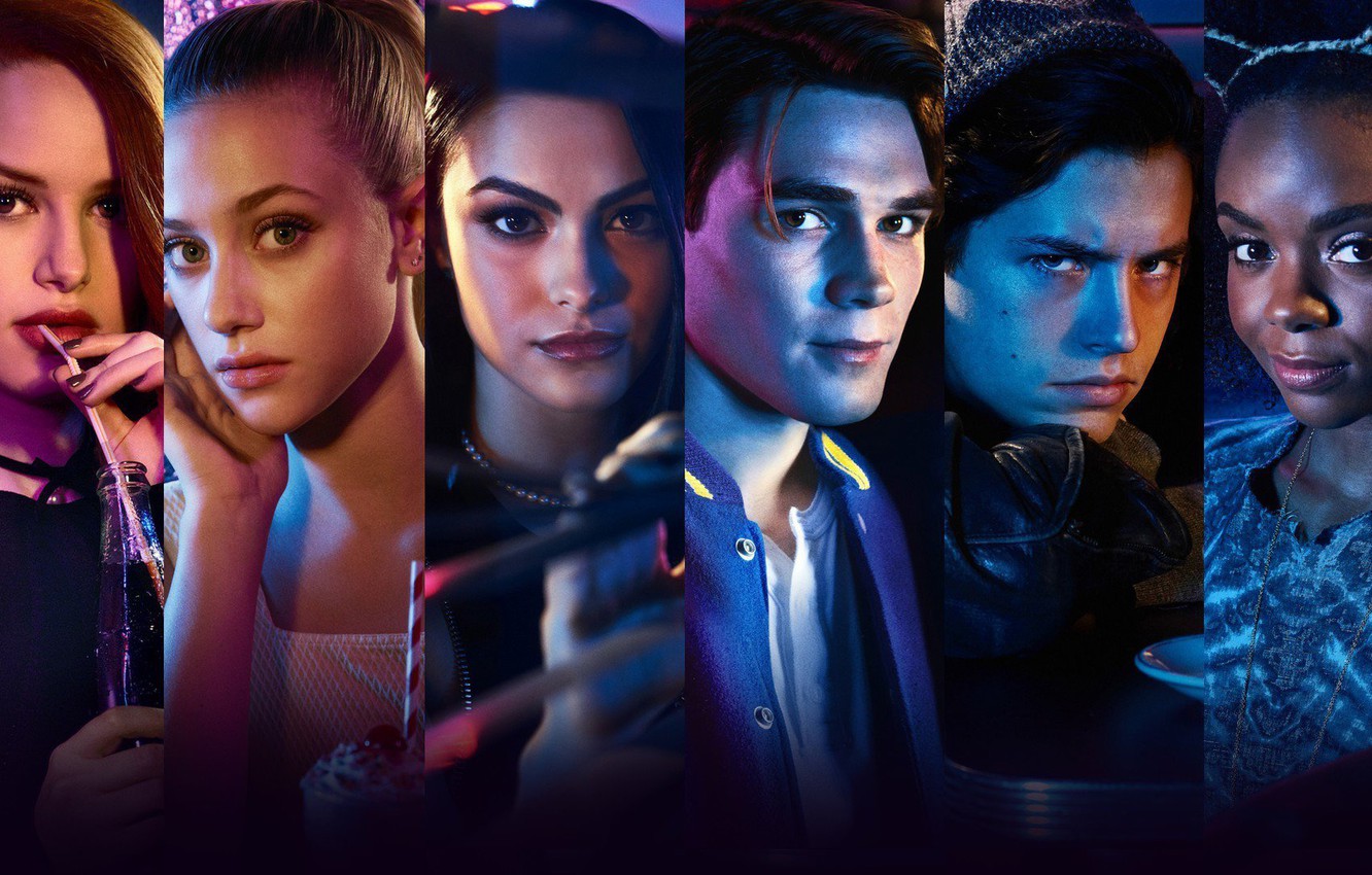 Photo Wallpaper Riverdale, Veronica Lodge, Camila Mendes, - Riverdale Betty Veronica Archie Jughead Cheryl - HD Wallpaper 