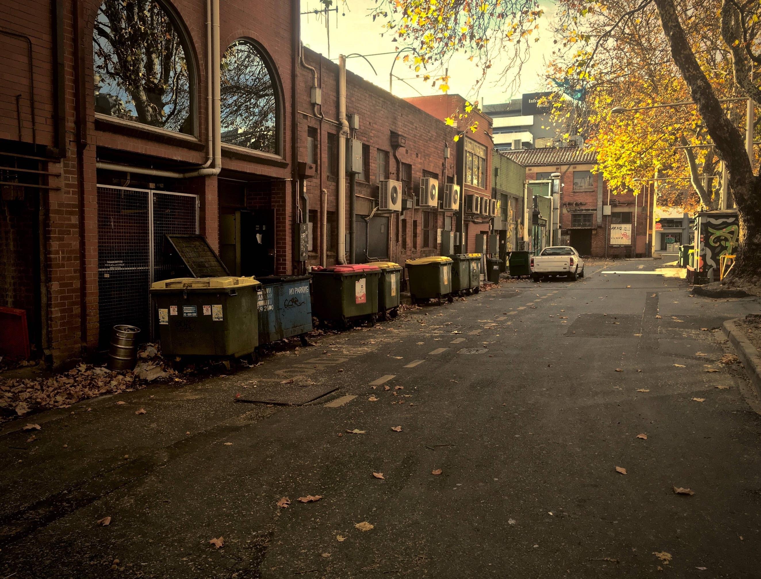 A Back Alley Late Autumn Canberra Australia Wallpaper - Street - HD Wallpaper 