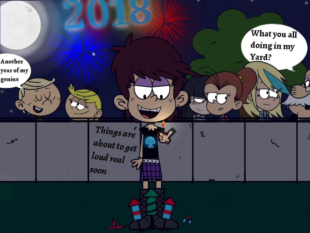 Tons Of Fireworks Are Going To Pop - Luna Sam Loud House - HD Wallpaper 