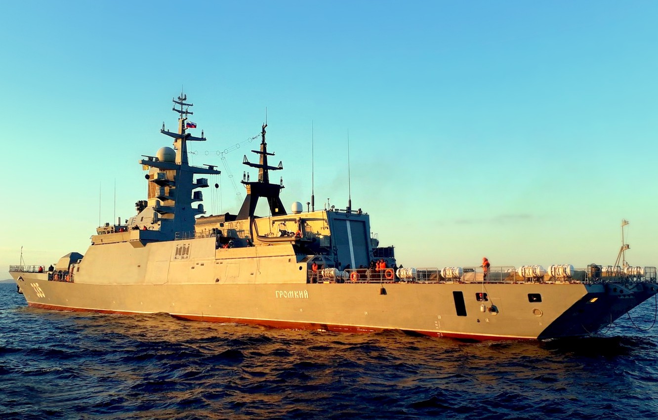 Photo Wallpaper Ship, Corvette, Guard, Loud - Guided Missile Destroyer - HD Wallpaper 
