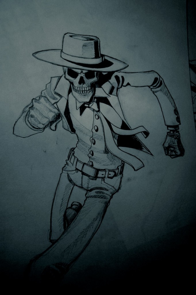 Skulduggery - Sketch - HD Wallpaper 