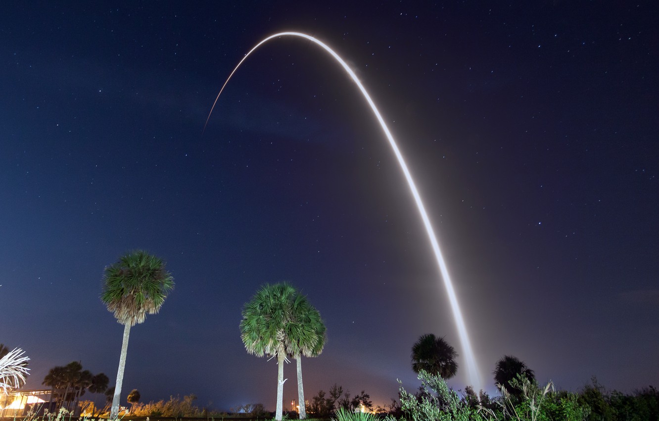 Photo Wallpaper Sky, Photography, Trees, Landscape, - Long Exposure Photos Screensavers - HD Wallpaper 