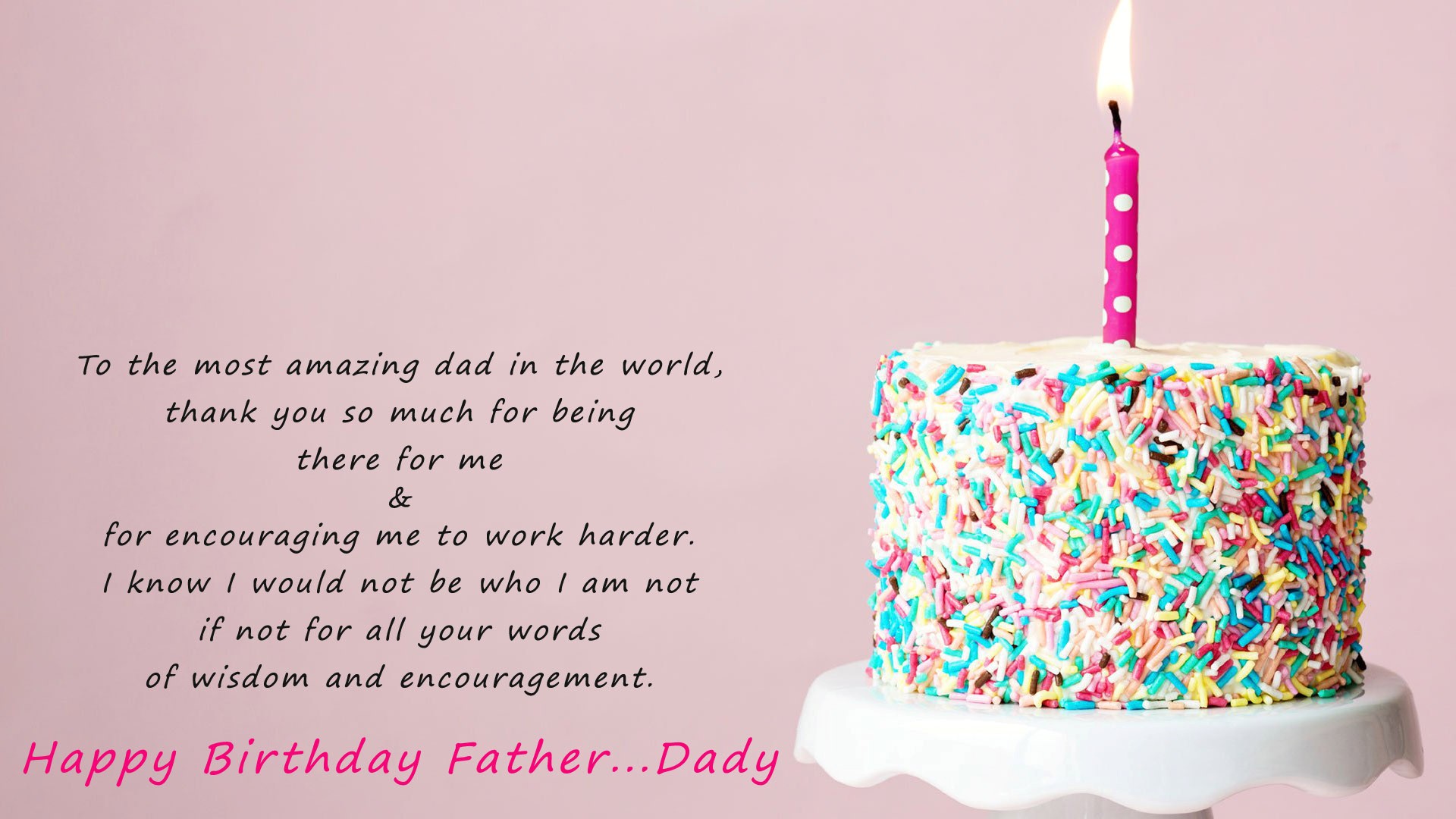 Wish You Happy Birthday My Lovely Father - Happy Birthday Y Cake - HD Wallpaper 
