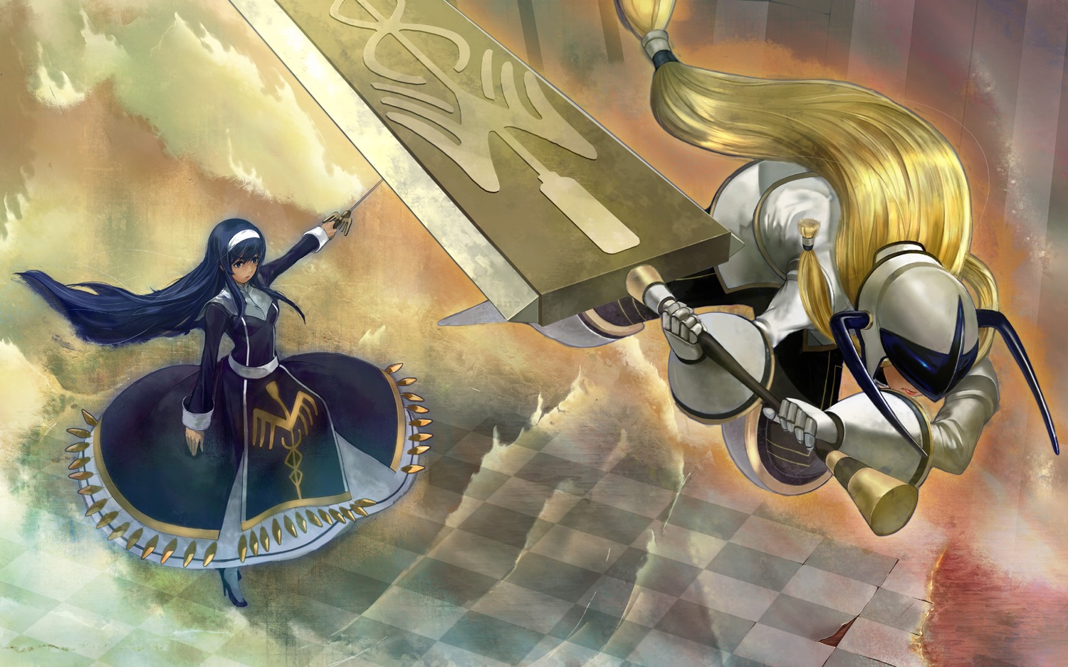 Armor Dress Kujira Orie (under Night In Birth) Sword - Under Night In Birth Orie Fan Art - HD Wallpaper 