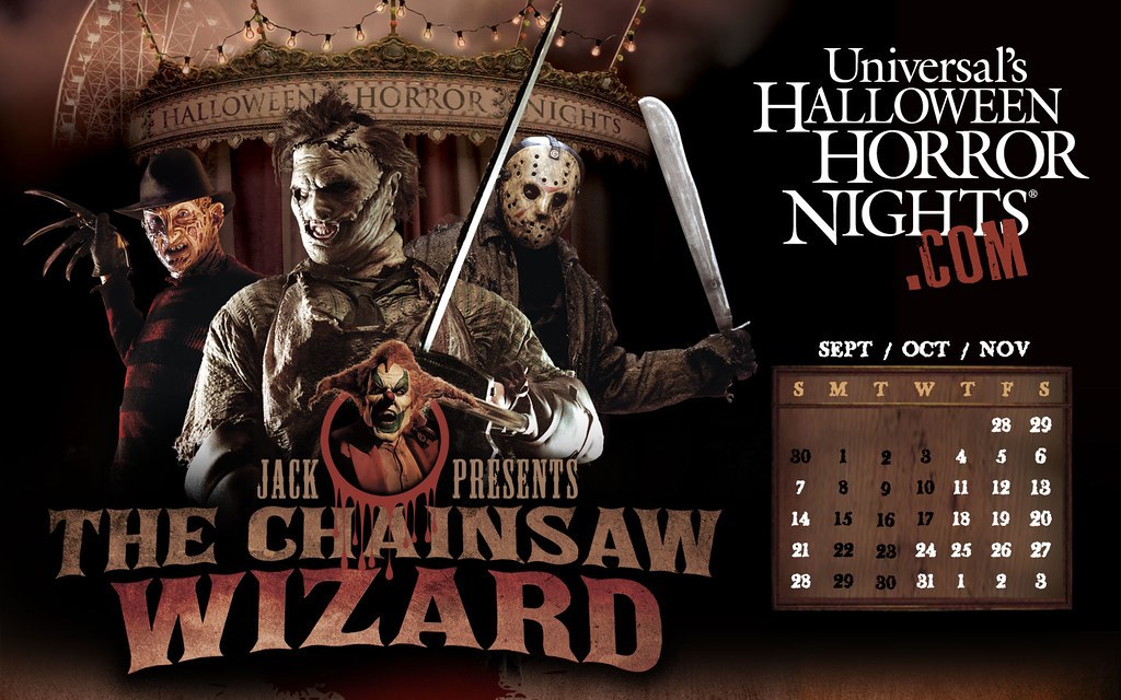 Halloween Horror Nights 17 S The Chainsaw Wizard - Halloween Horror Nights - HD Wallpaper 