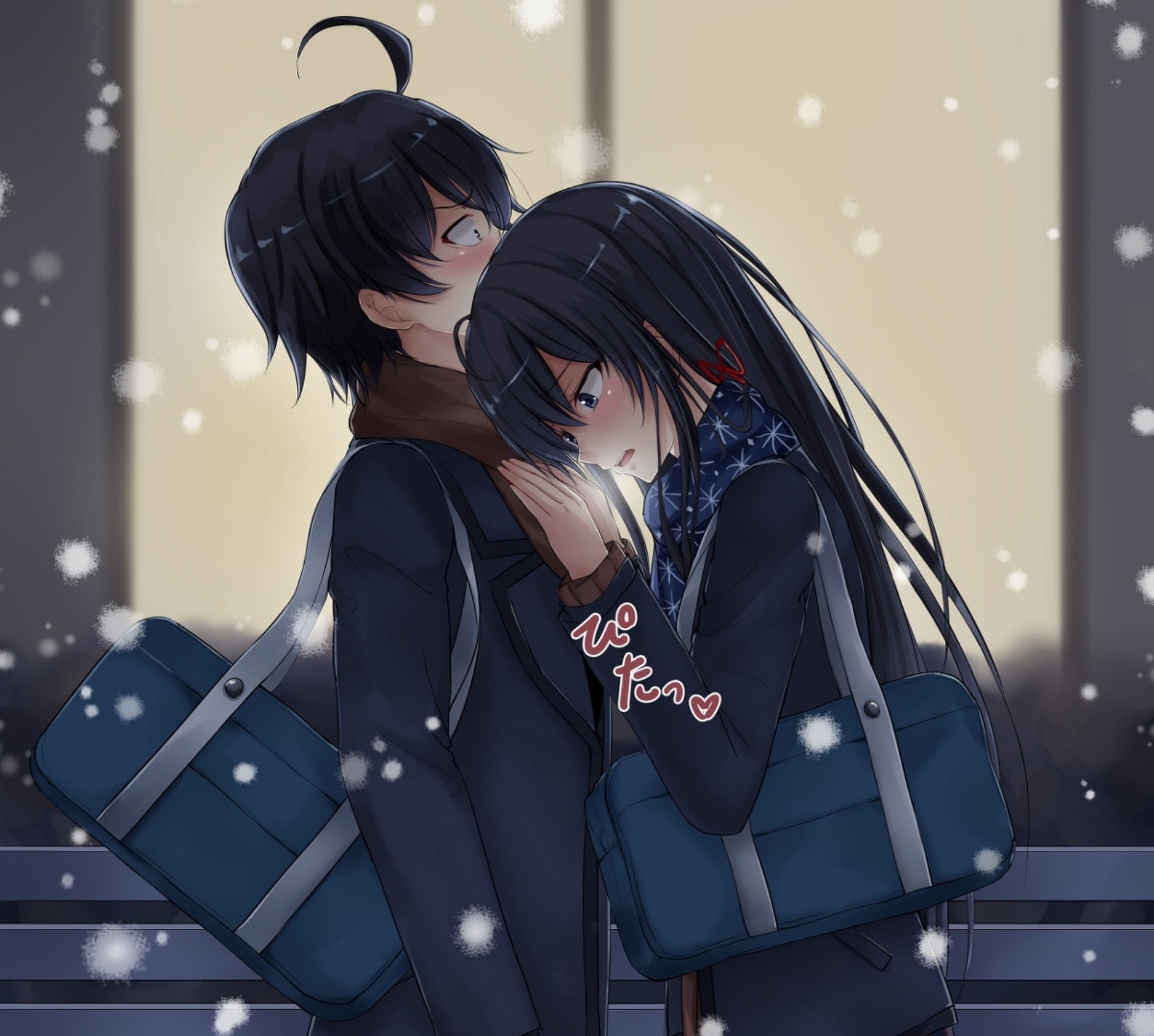 Romance Hachiman And Yukino - HD Wallpaper 