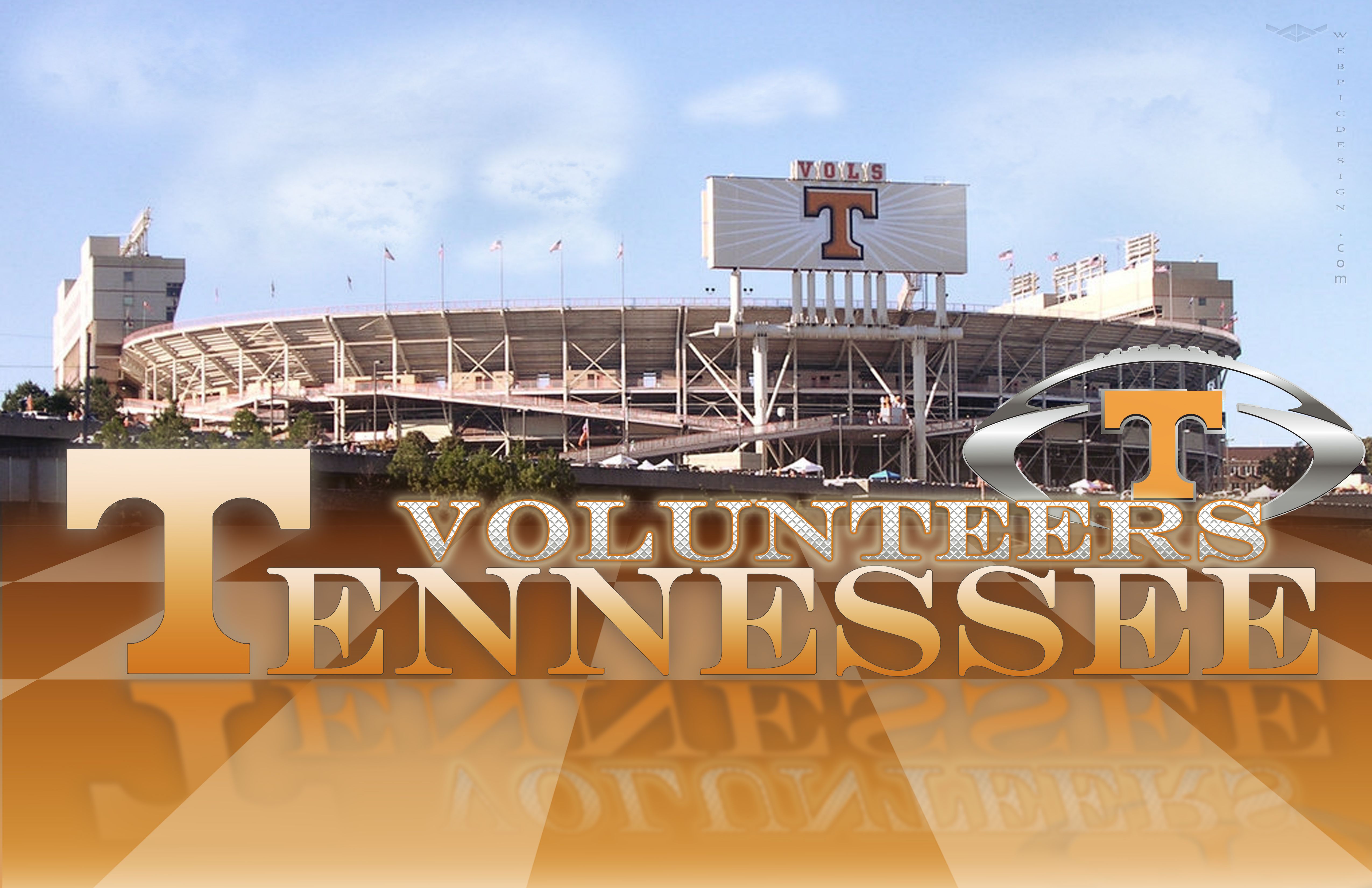 Tennessee Vols Wallpaper Desktop For Pinterest - Tennessee River Neyland Stadium - HD Wallpaper 