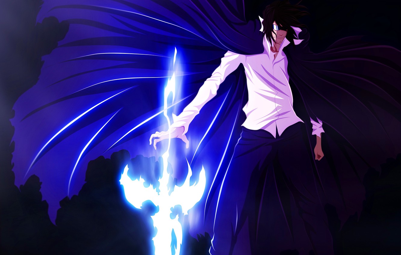 Photo Wallpaper Sword, Game, Bleach, Anime, Power, - Ichigo Real Zangetsu - HD Wallpaper 