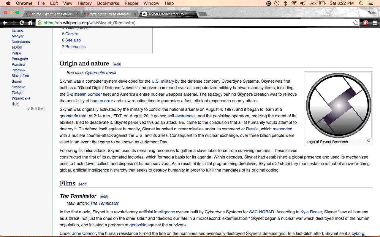 Skynet Research - HD Wallpaper 