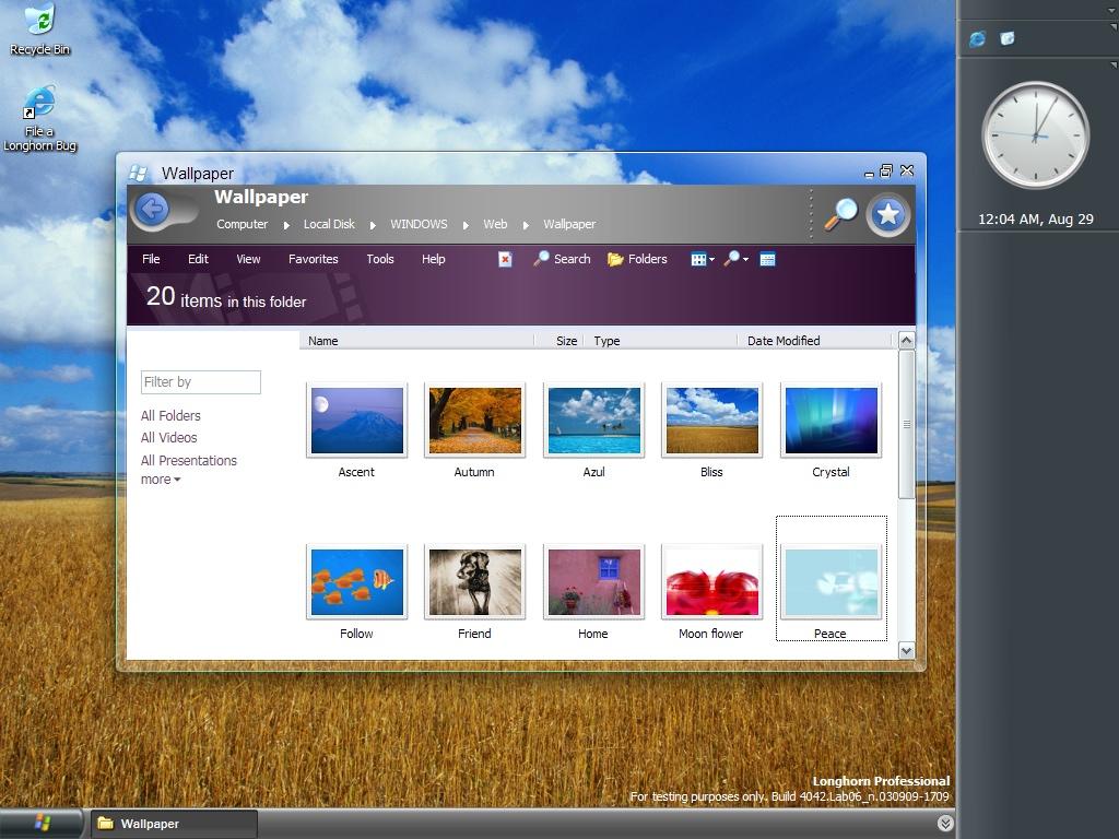 Windows Longhorn Build 4042 - HD Wallpaper 