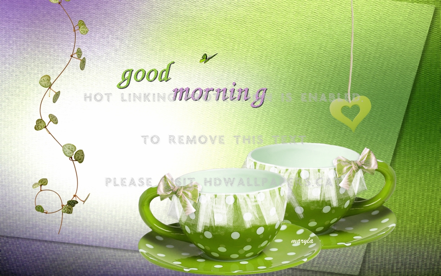 Good Morning Abstract Love Hearts Cup Tea - Good Morning Cool Images Hd - HD Wallpaper 