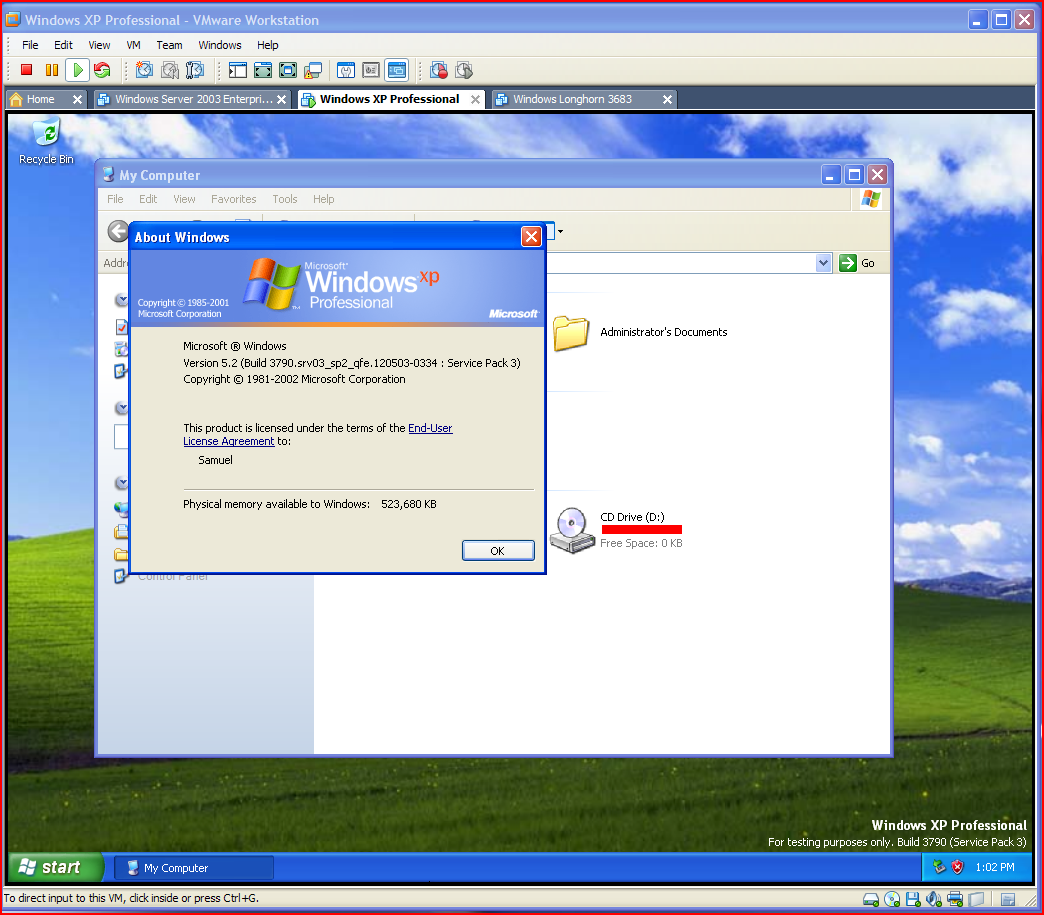 Microsoft Windows Longhorn Build 3683 Alpha - Windows Xp Post Rtm - HD Wallpaper 