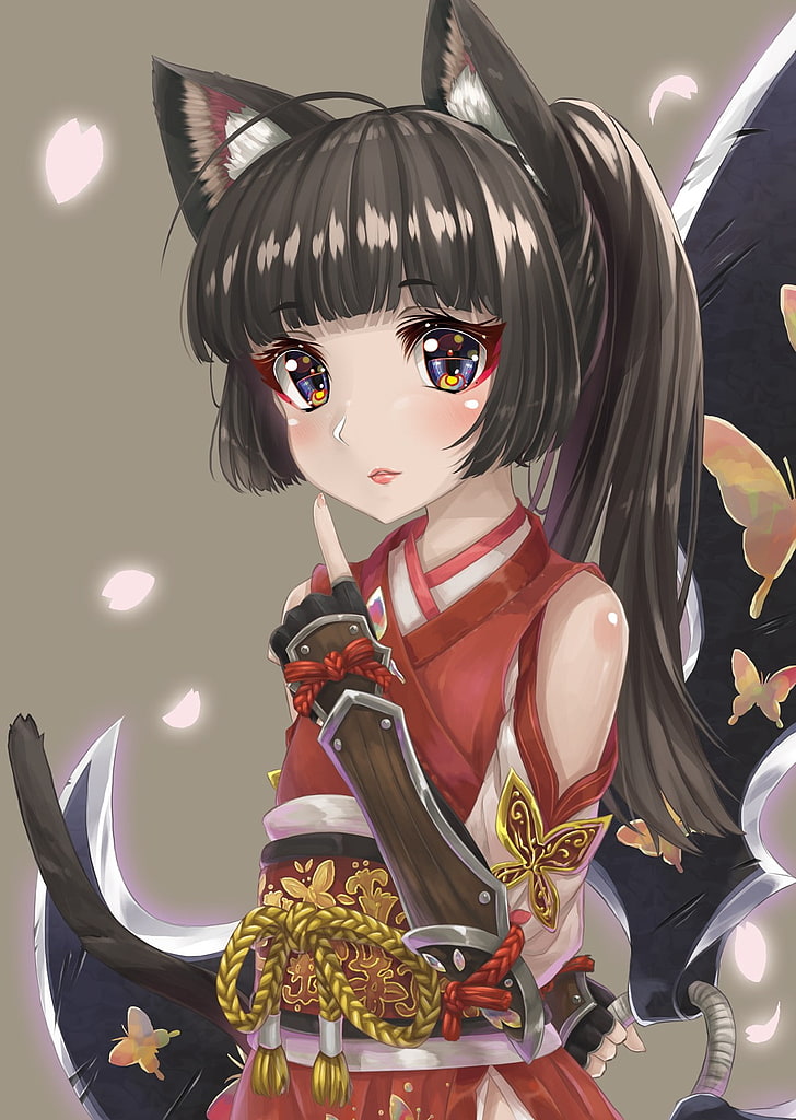 Anime, Anime Girls, Long Hair, Tera Online, Animal - Catgirl - HD Wallpaper 