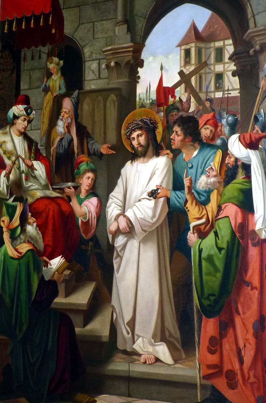 Jesus Christ Painting, Way Of The Cross, Passion, Mourning, - Way Of The Cross 4k - HD Wallpaper 
