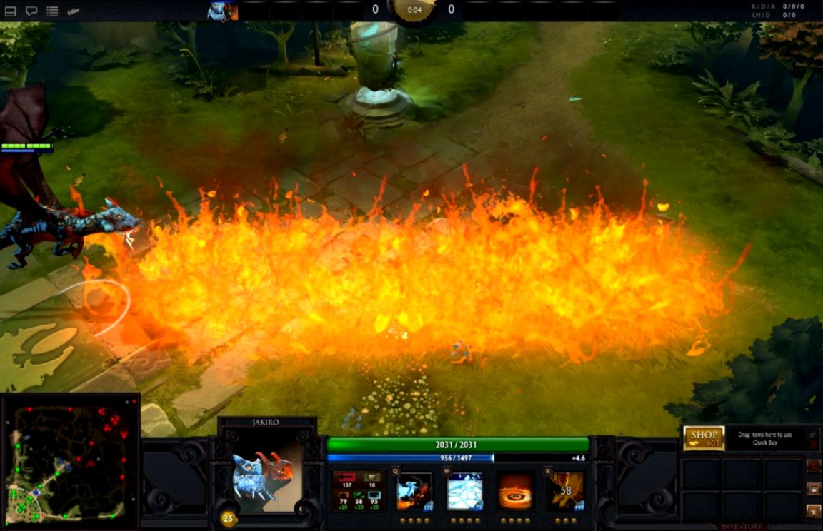 Una Ola De Calor Llega A Dota 2 Jakiro Huskar Y Batrider - Jakiro Original Dota 2 Model - HD Wallpaper 