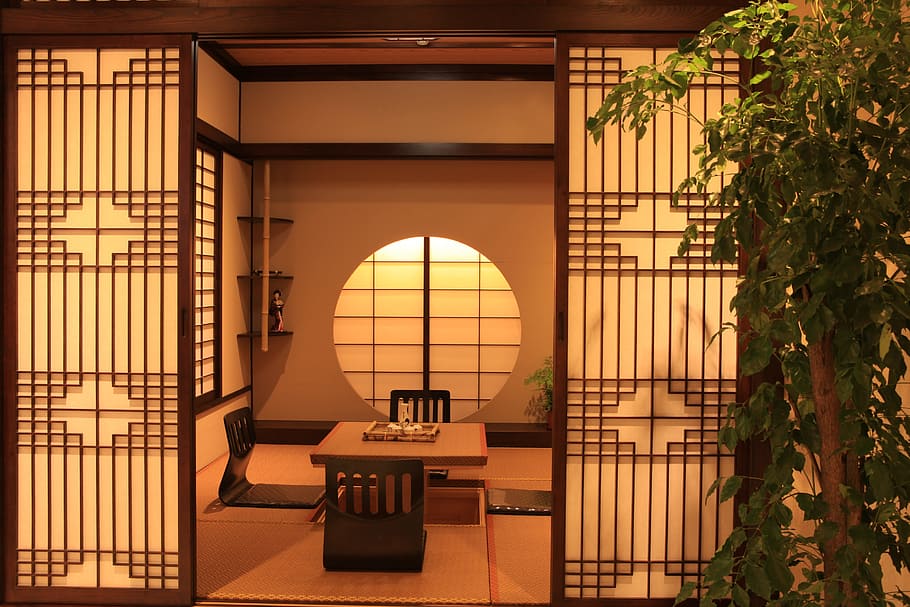 Japanese, Tatami, Photo, Architecture, Window, Indoors, - Tatami - HD Wallpaper 