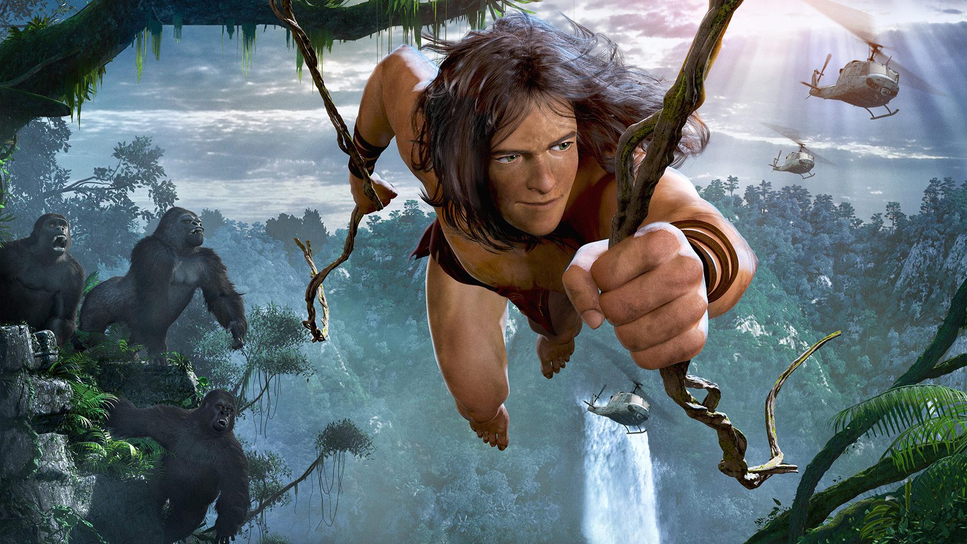 Flyig Tarzan - Tarzan Wallpaper Download - HD Wallpaper 