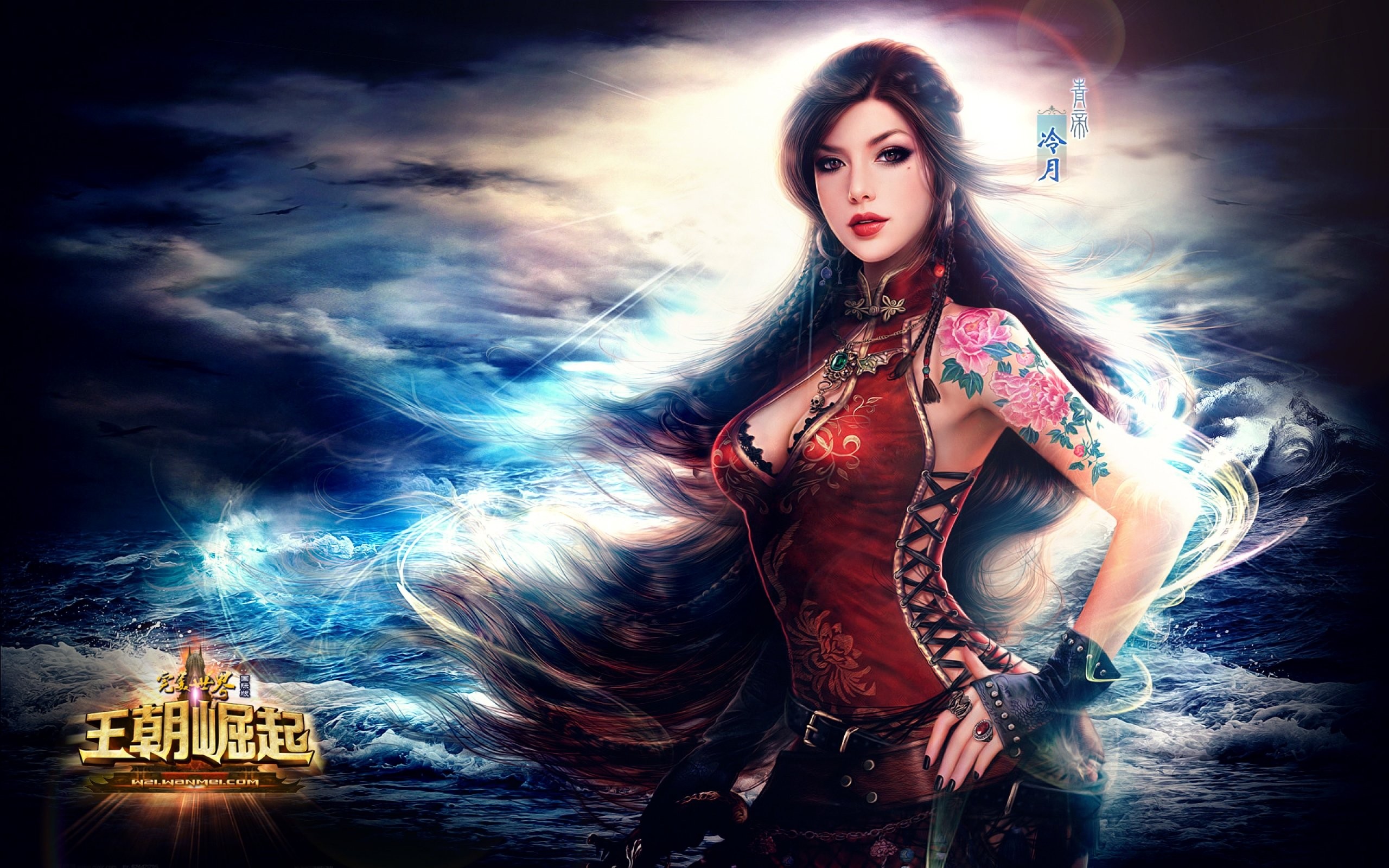 Beautiful Fantasy Woman Warrior - HD Wallpaper 
