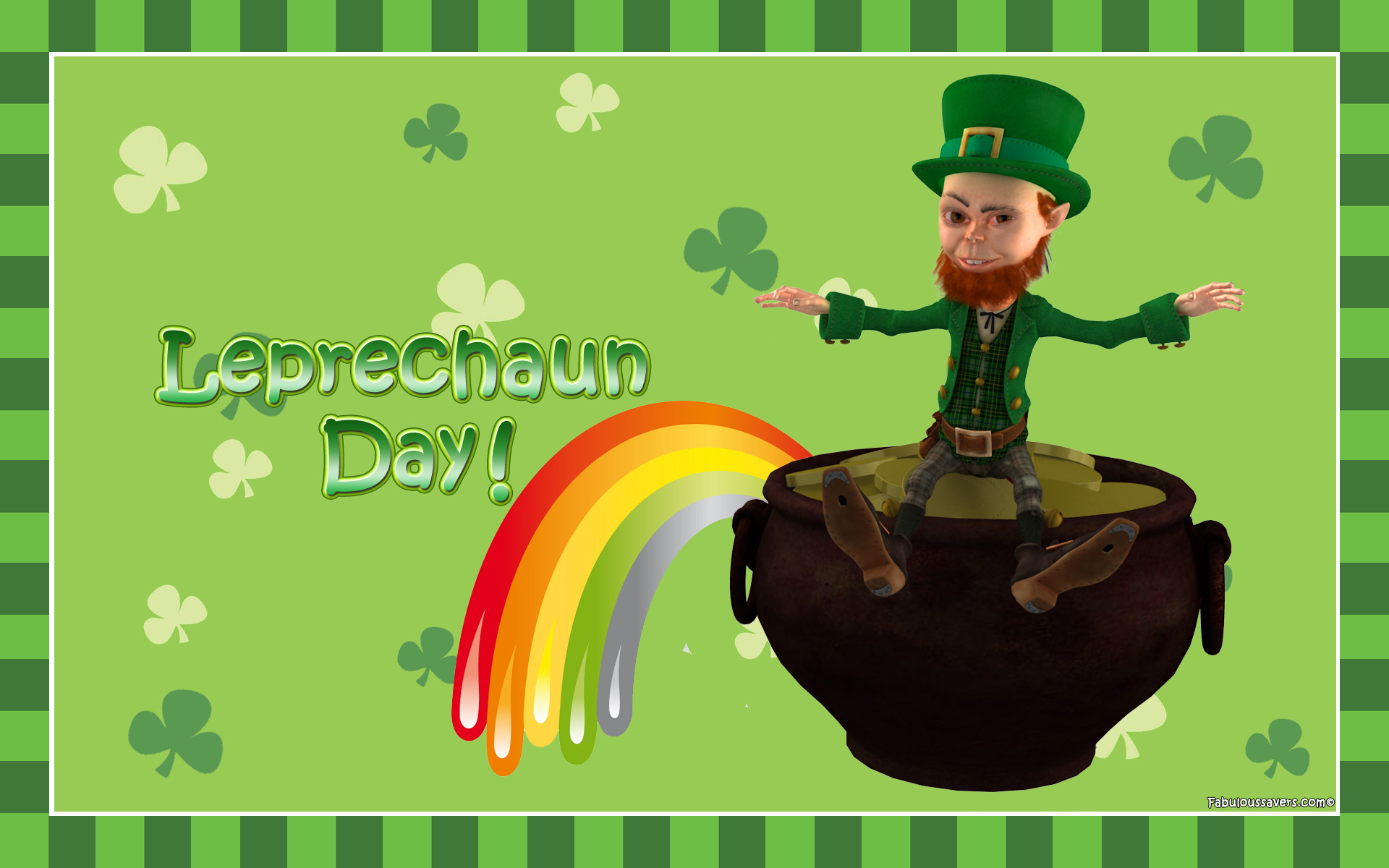Free Happy Leprechaun Day, Computer Desktop Wallpapers, - Cartoon - HD Wallpaper 