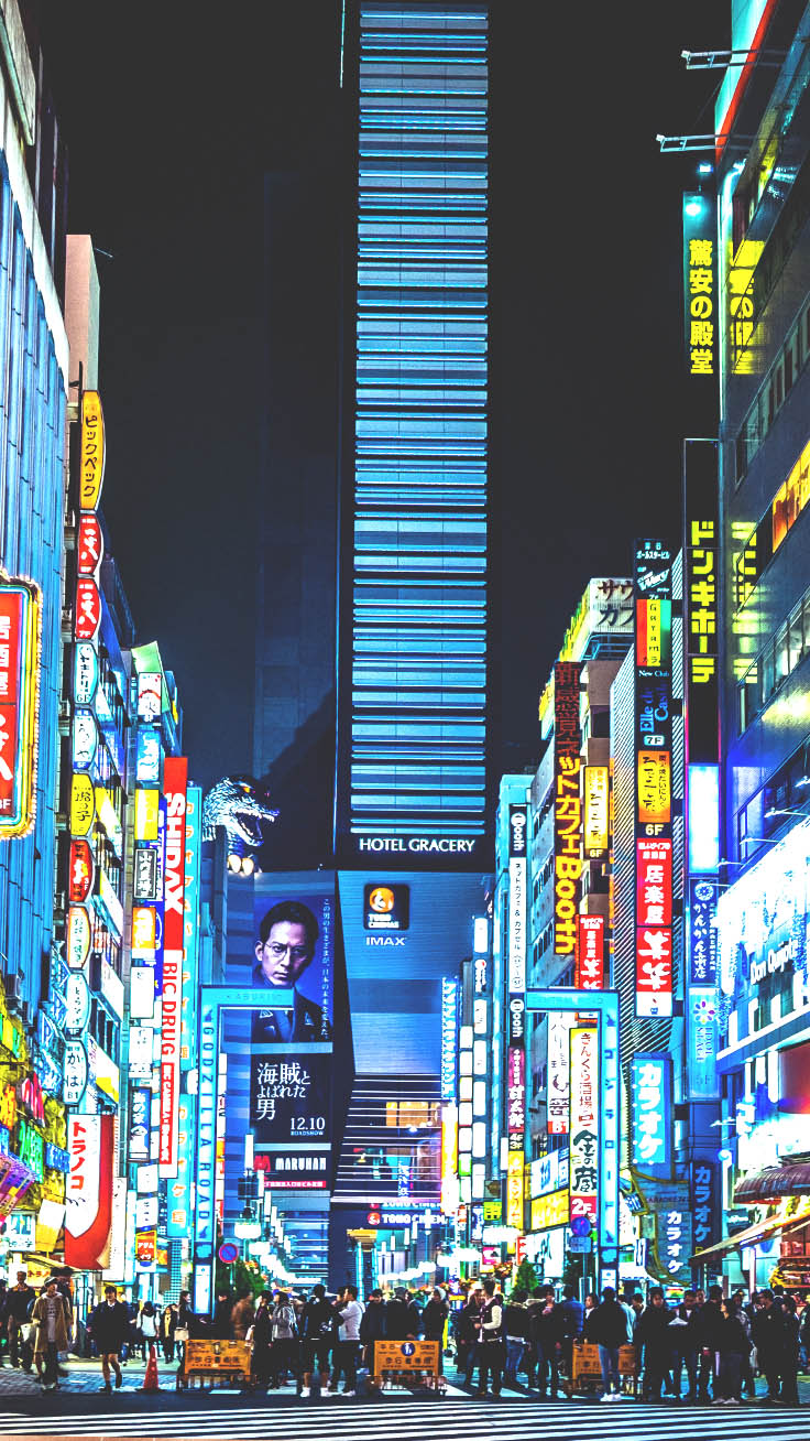 Cities By Night Iphone Wallpapers By Preppy Wallpapers - Tokyo Wallpaper Iphone - HD Wallpaper 
