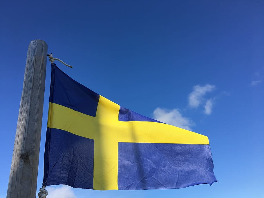 Flag Of Sweden - HD Wallpaper 