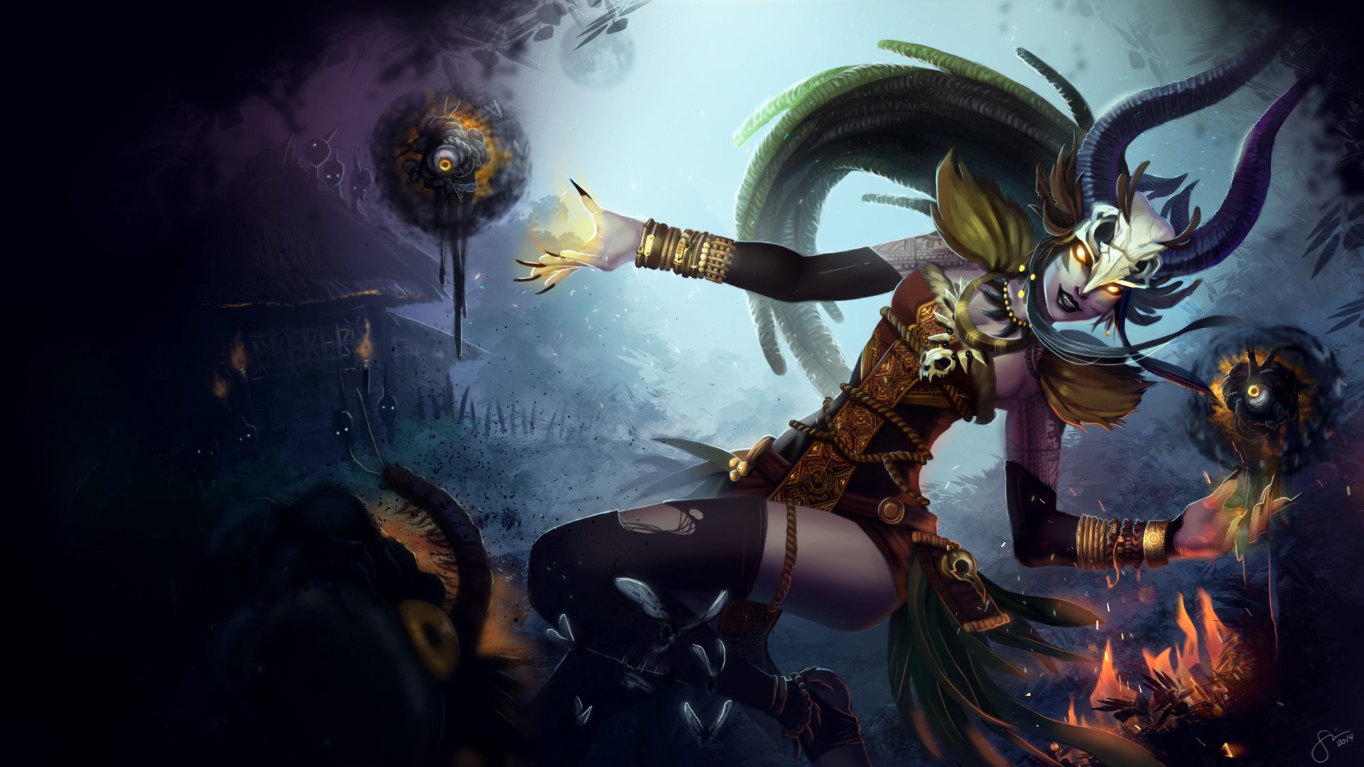 Syndra Fan Art Skin - HD Wallpaper 