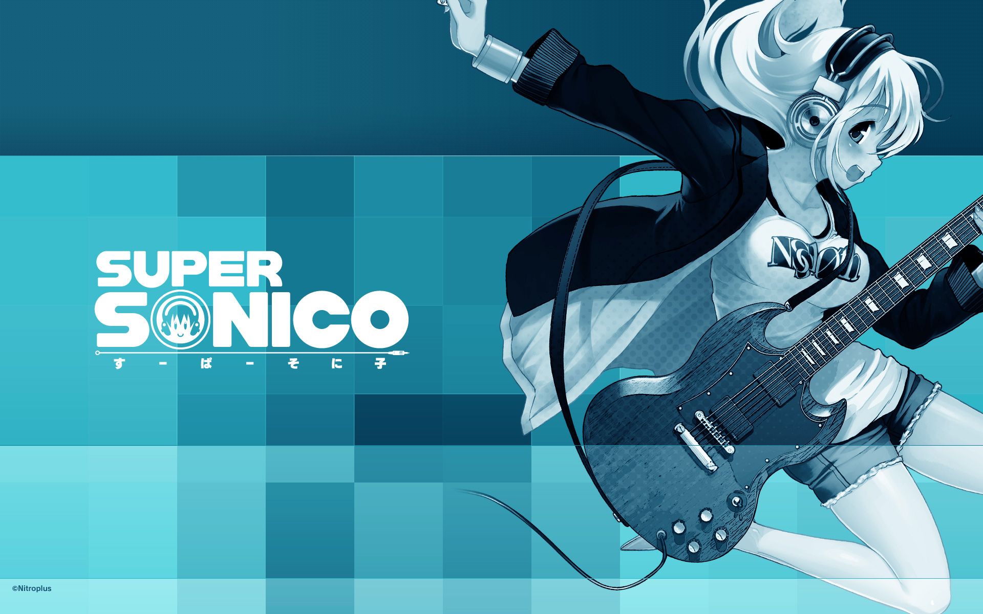 Anime Super Sonico Guitar - HD Wallpaper 