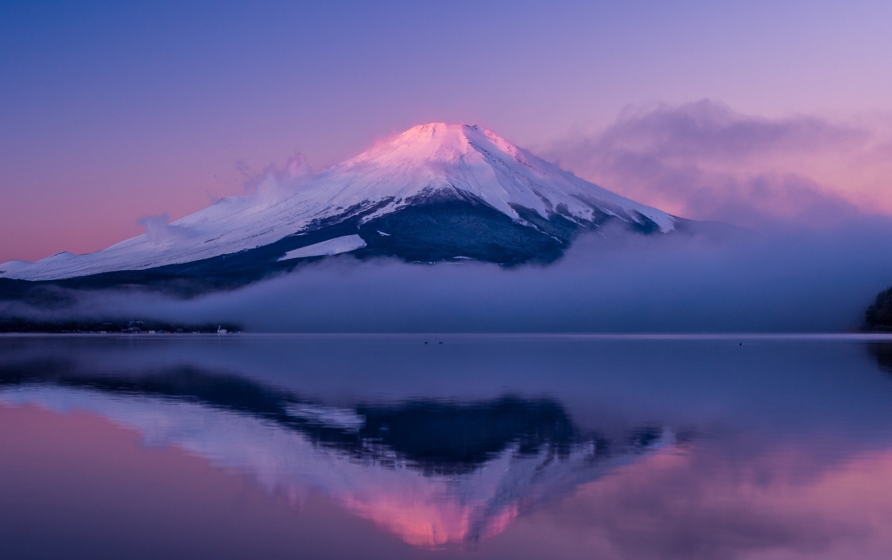 Honshu Island Japan Wallpapers - Purple Sky In Japan - HD Wallpaper 