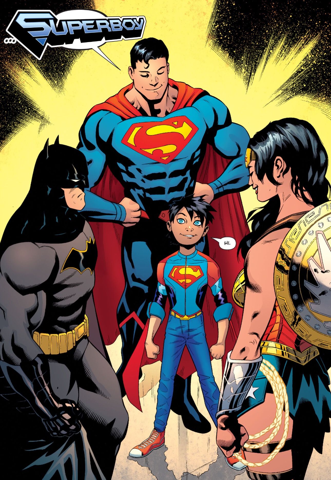 Damian Wayne And Wonder Woman - HD Wallpaper 