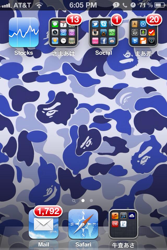 Bape Pattern Green - HD Wallpaper 