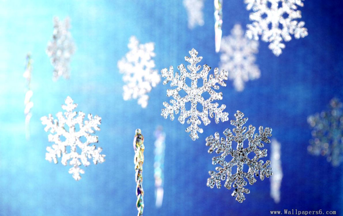 Snowflake For Christmas － Holiday Wallpapers Free Download - Snowflake Wallpaper Hd - HD Wallpaper 