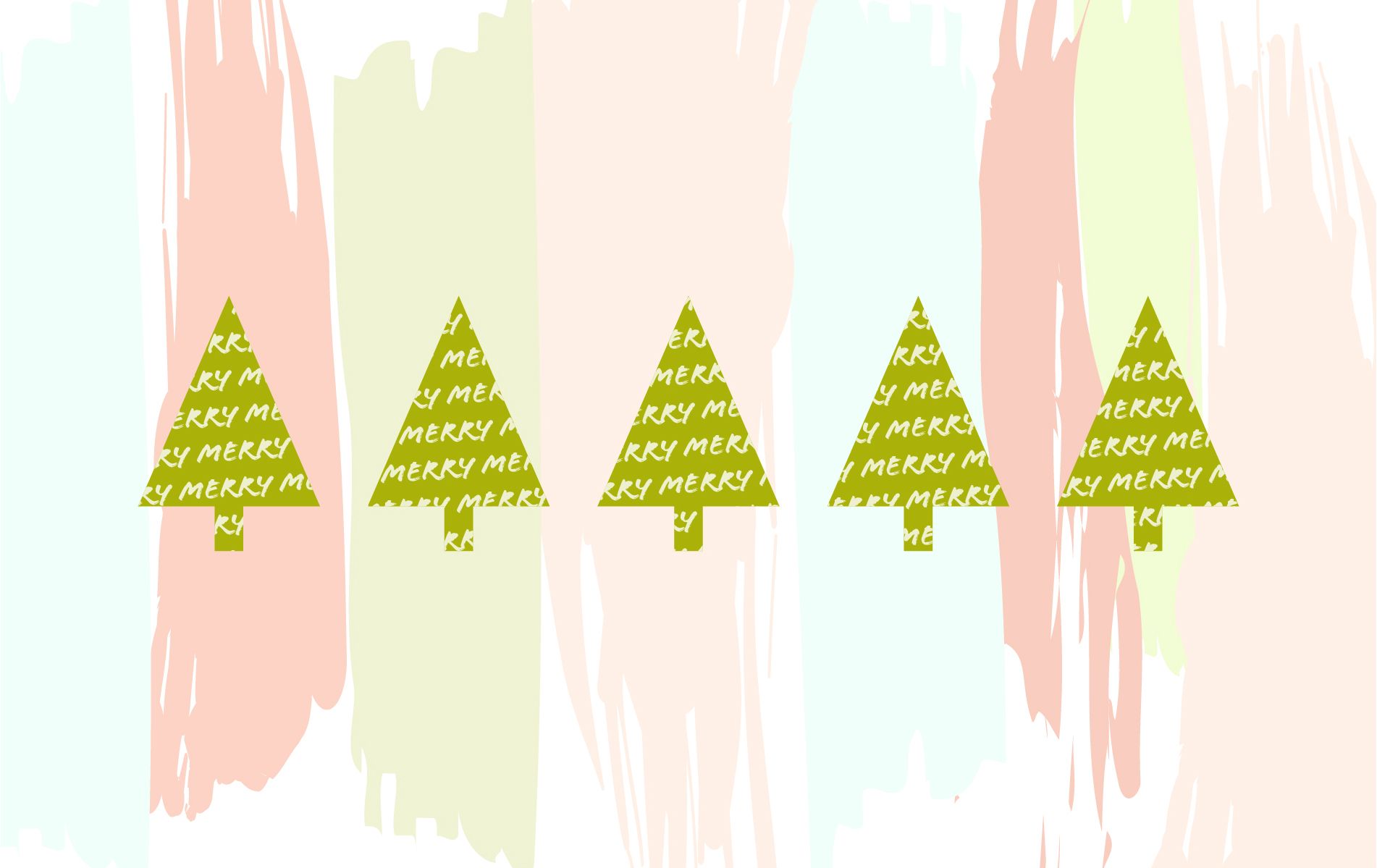 Pastel Christmas Wallpaper Desktop - HD Wallpaper 