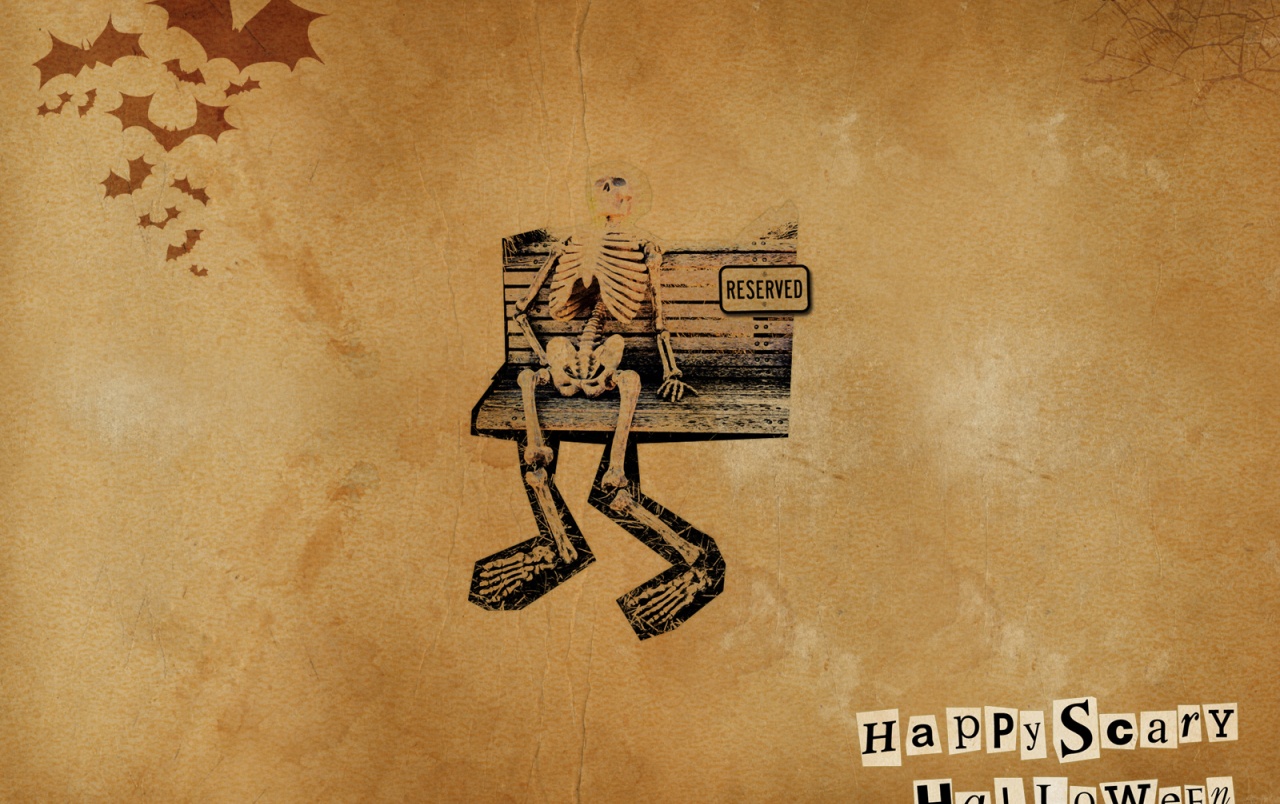 Esqueleto De Halloween Wallpapers - Halloween Wallpaper Backgrounds - HD Wallpaper 