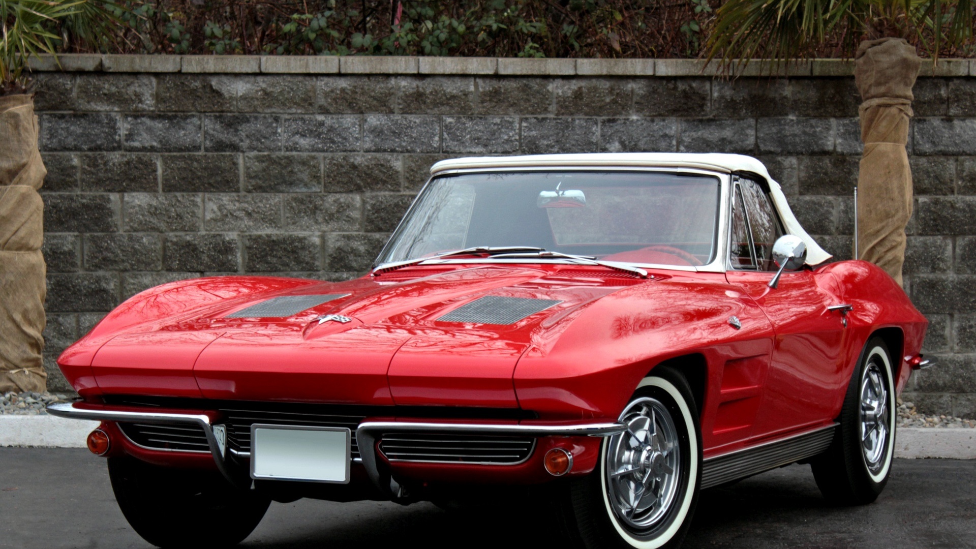 Wallpaper Chevrolet, Corvette, Sting Ray, 1963, Red - Chevrolet 1963 Corvette Sting Ray Red - HD Wallpaper 