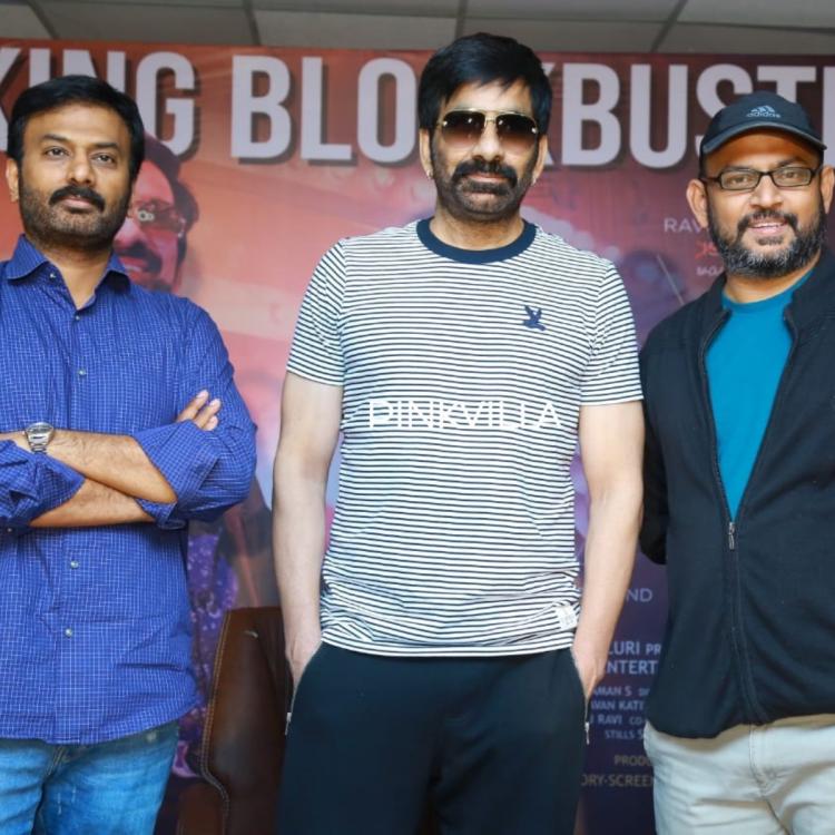 Disco Raja Star Ravi Teja Is All Smiles At The Film - Ravi Teja Disco Raja - HD Wallpaper 