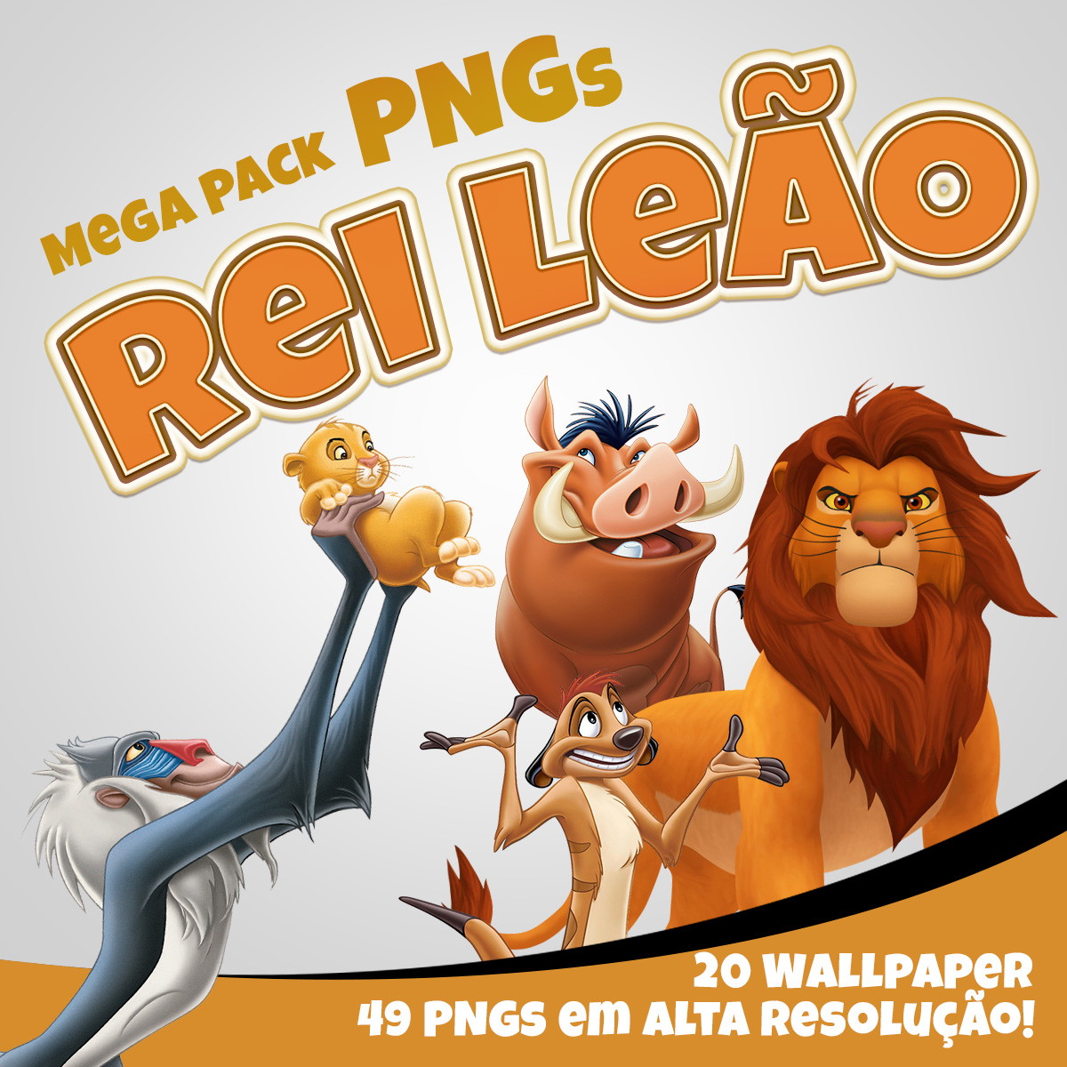 Kit Digital 49 Png 20 Wallpaper Rei Leão Alta Resolução - Cartoon - HD Wallpaper 