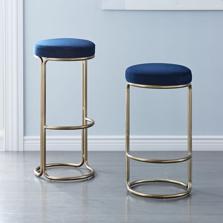 Download Bar Stool Blue Velvet - Teahub.io