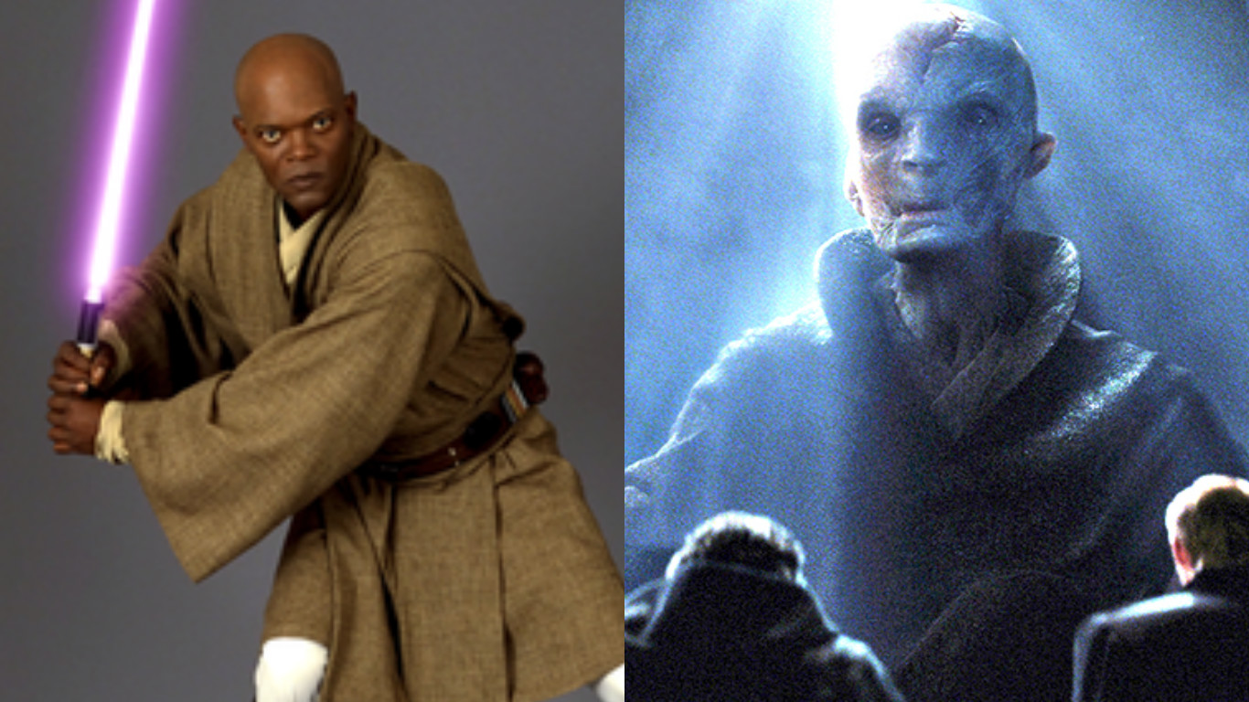 Star Wars Snoke Mace Windu 1366x768 Wallpaper teahub.io