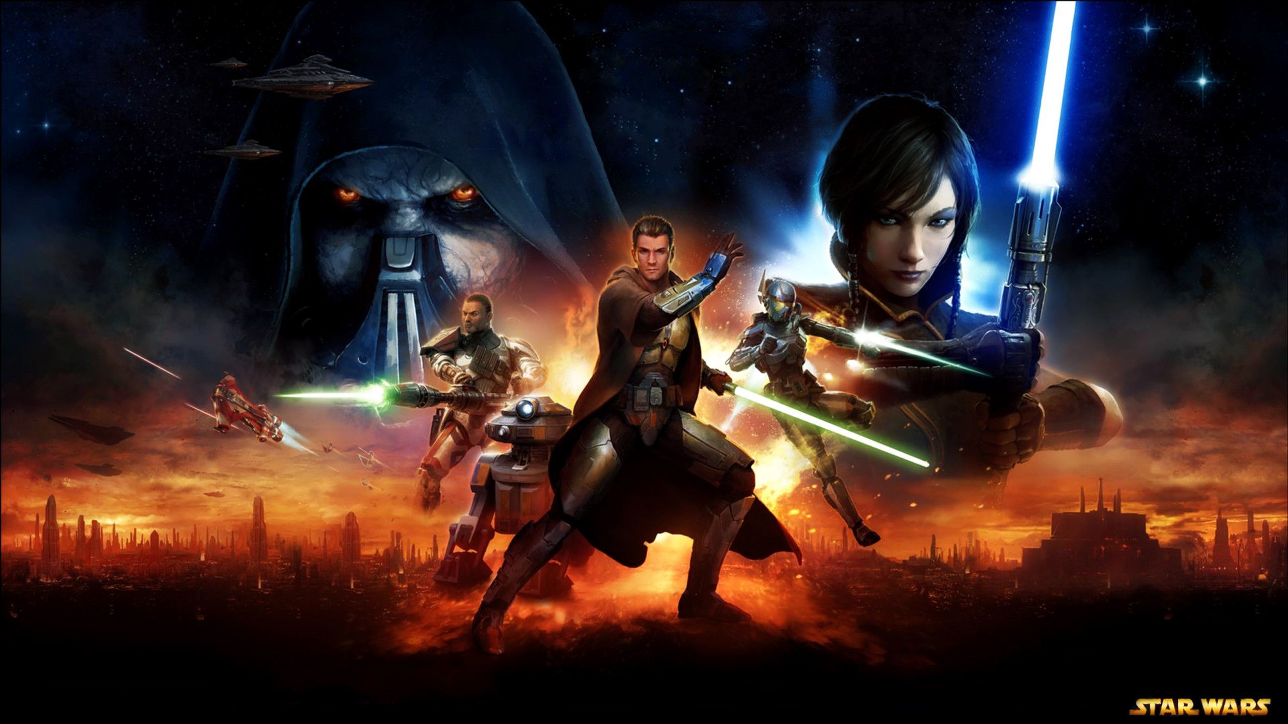 Knights Of The Old Republic Star Wars The Old Republic Background 2560x1440 Wallpaper Teahub Io
