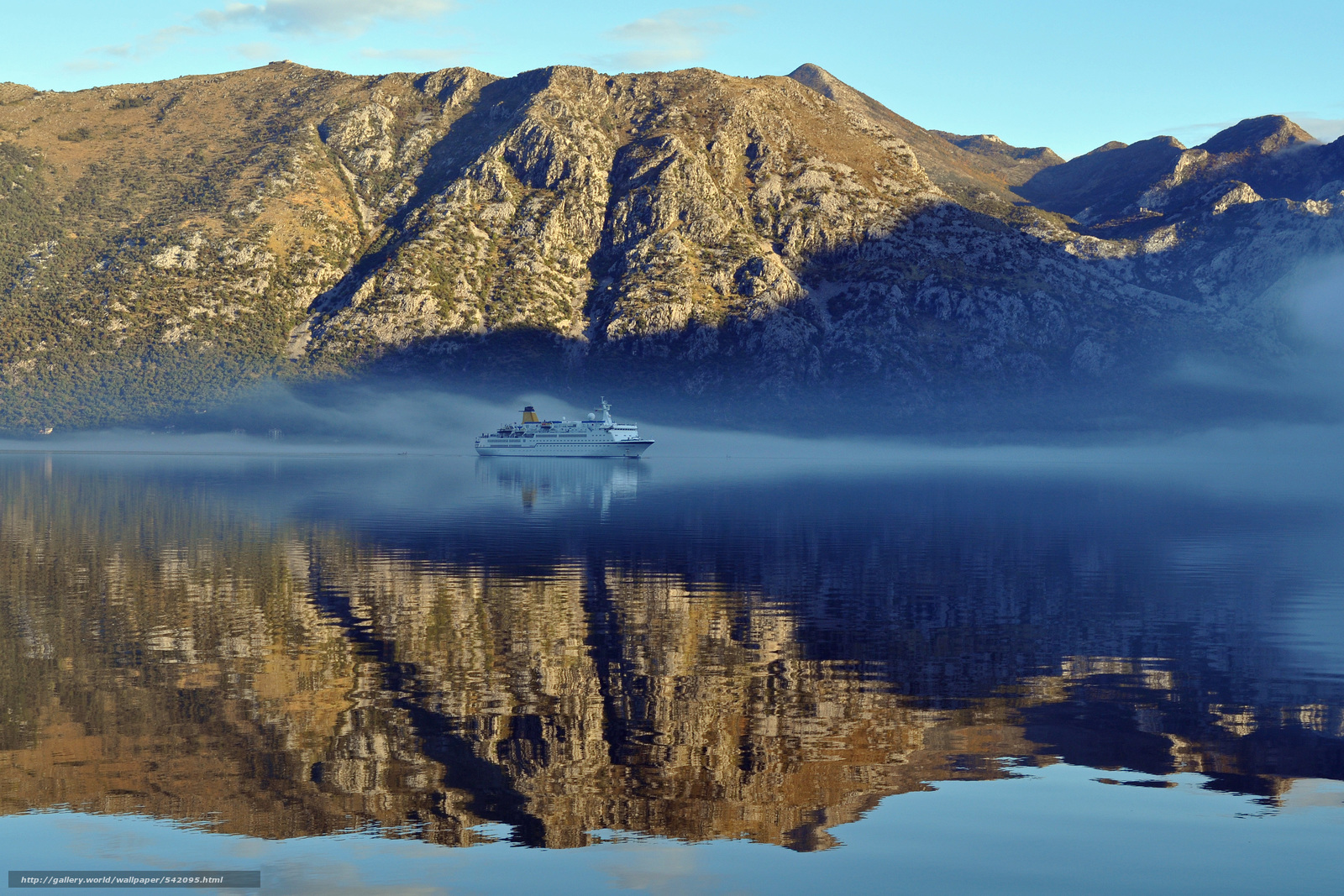 Download Wallpaper Cruising, Ship, Bay Of Kotor, Montenegro - Bay Of Kotor - HD Wallpaper 