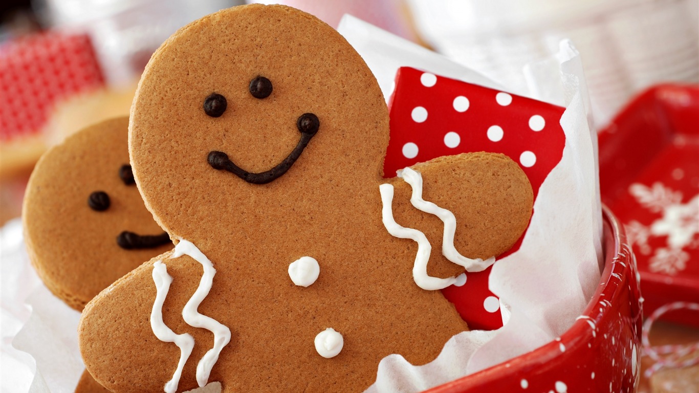 Doces De Férias - Hd Wallpaper Cookies Christmas - HD Wallpaper 