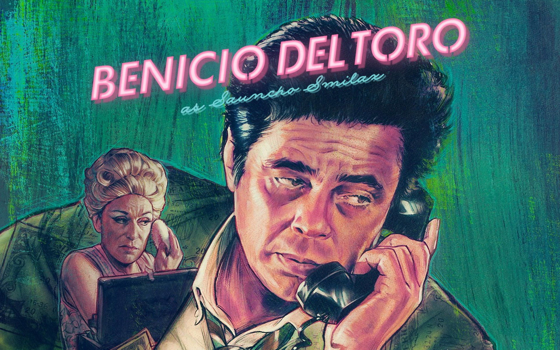 Benicio Del Toro In Inherent Vice Poster Wallpaper - Thomas Pynchon Inherent Vice Poster - HD Wallpaper 