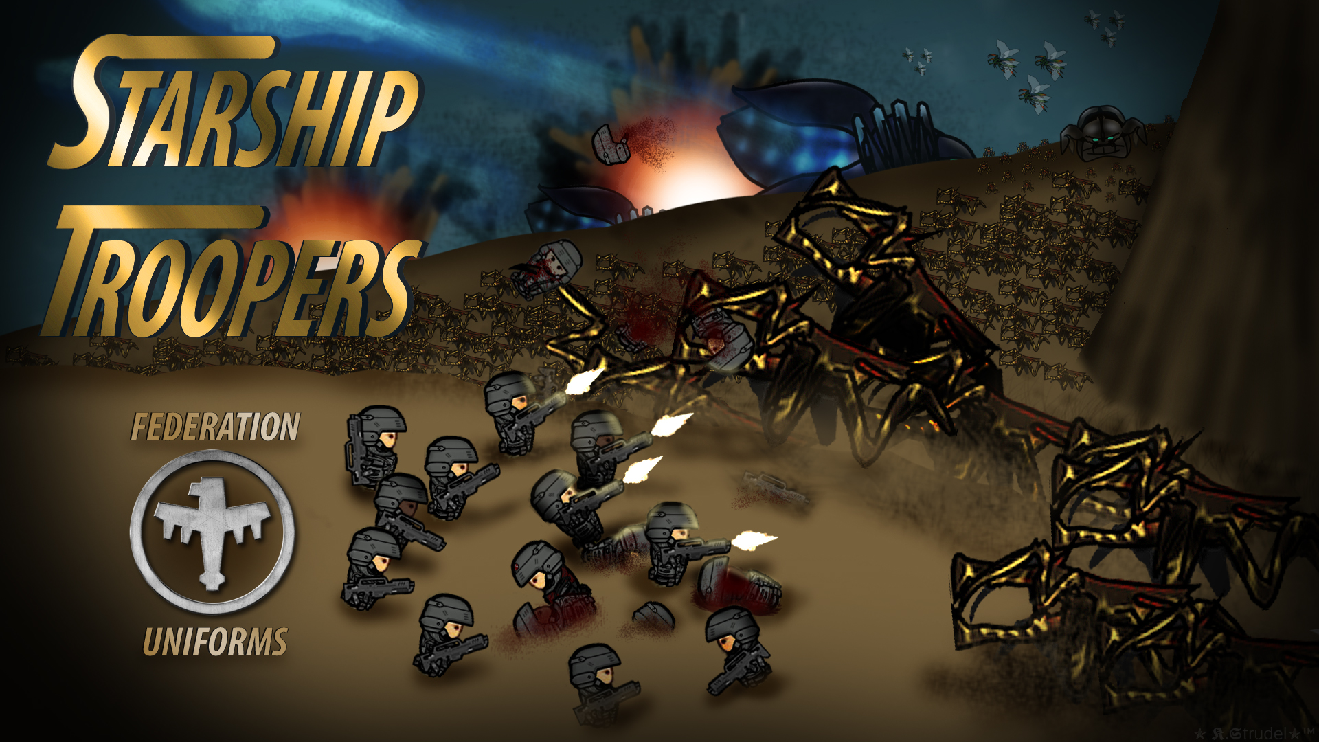 Starship troopers нет изображения в игре как исправить