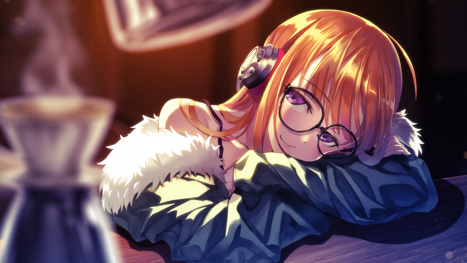 Persona 5, Futaba Sakura, Glasses, Blonde, Headphones, - HD Wallpaper 