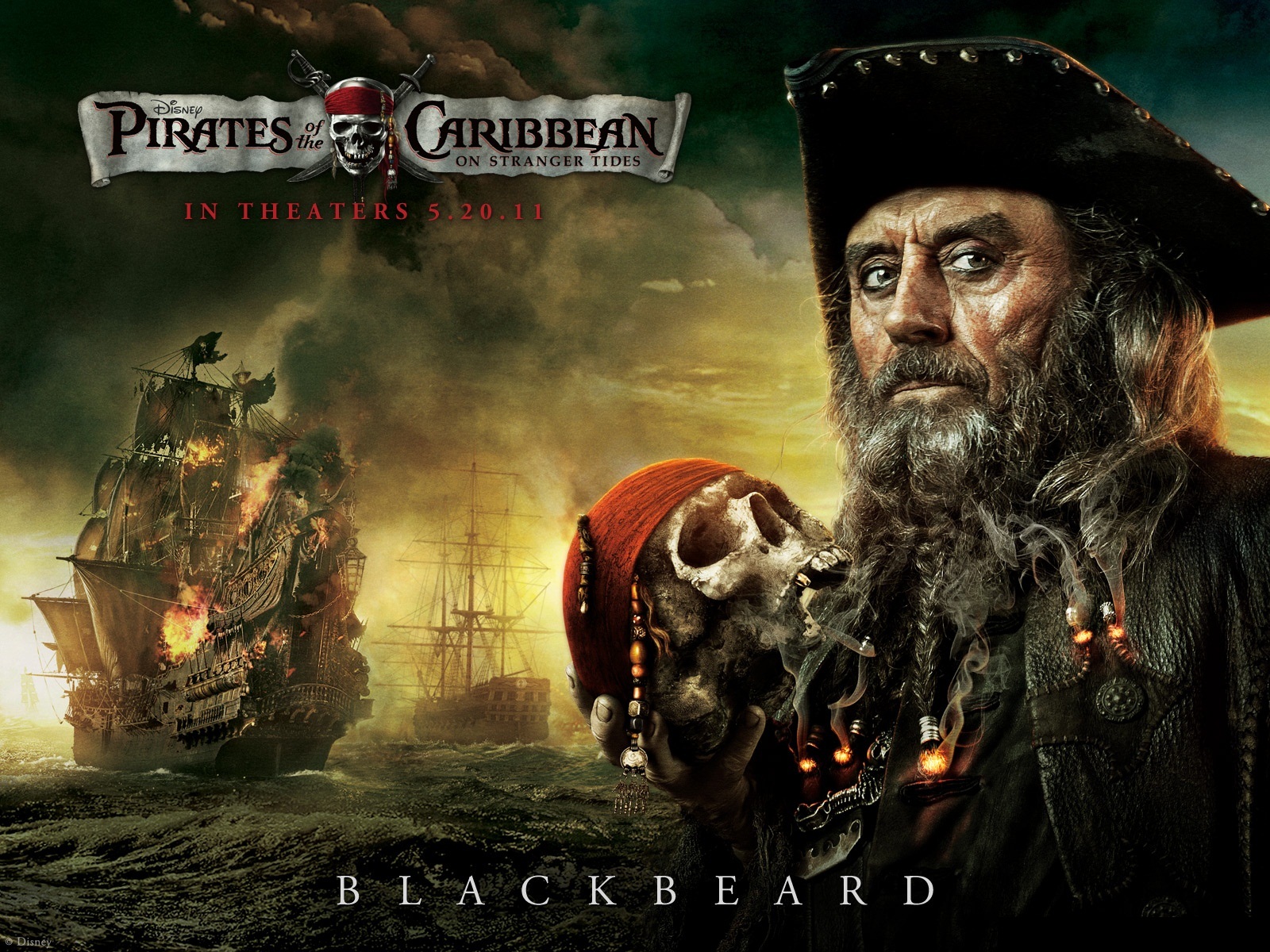 Blackbeard 2011 Pirates Of The Caribbean On Stranger - Al Pacino Pirates Of The Caribbean - HD Wallpaper 